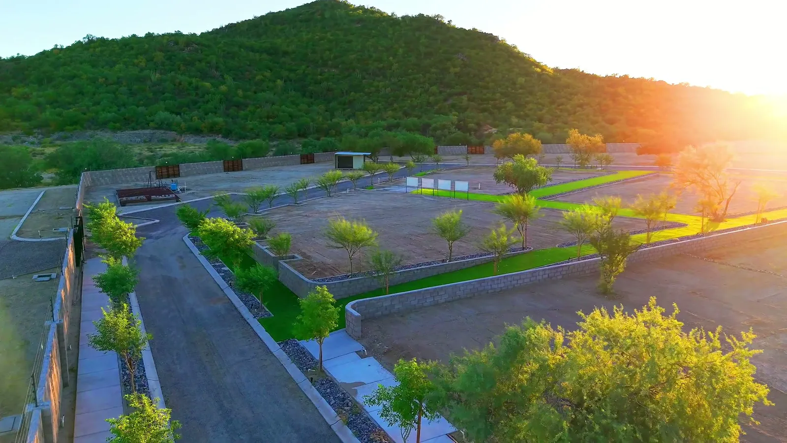 Atardecer sobre Artesa Residencial